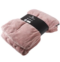 Throw Uni, pink, 180x230cm