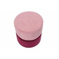 Pouf Trabia, pink/bordeaux, H40cm, D40cm