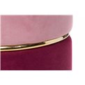 Pouf Trabia, pink/bordeaux, H40cm, D40cm