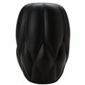 Vase Dahlia M, black matt, 24.5x17.5x17.5cm