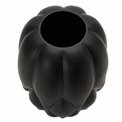 Vase Dahlia M, black matt, 24.5x17.5x17.5cm