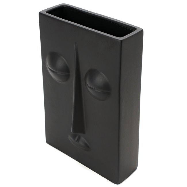 Vase Mundane tall, black, 30x20x9.5cm