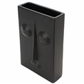 Vase Mundane tall, black, 30x20x9.5cm