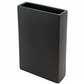 Vase Mundane tall, black, 30x20x9.5cm