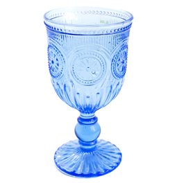 Red wine glass Santolea with sun flower, 9x17cm, 300ml