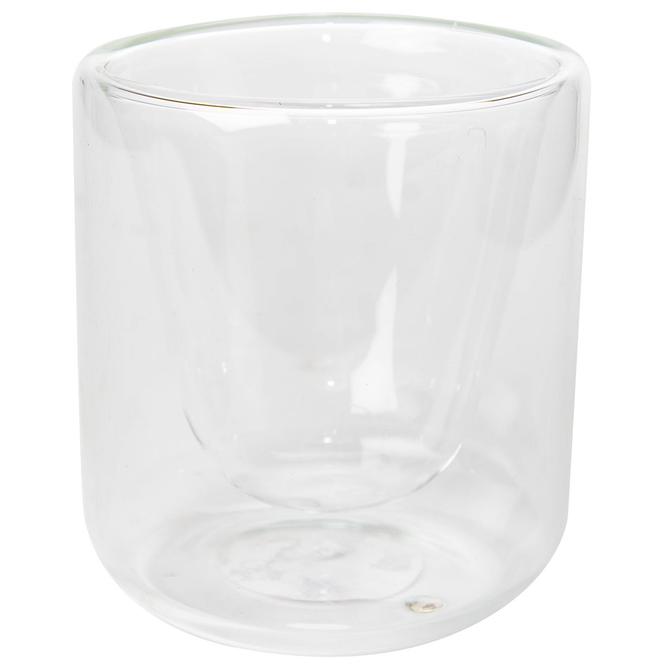 Double wall mug, glass, 200 ml D8