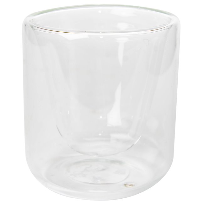 Double wall mug, glass, 200 ml D8