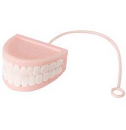 Tea infuser TEAth, pink/white, silicone