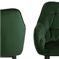 Söögitool Arook, komplektis 2 tk, roheline, H83x58x55cm, istumisosa kõrgus 47cm
