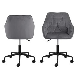 Office chair Arook, dark grey, H88.5x59x58.5cm, seat height 46-55cm