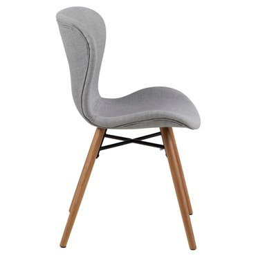 Söögitool Atilde, komplektis 2 tk, helehall, H82.5x47x53cm, istumisosa kõrgus 46cm