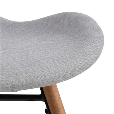 Söögitool Atilde, komplektis 2 tk, helehall, H82.5x47x53cm, istumisosa kõrgus 46cm