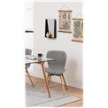 Обеденный стул Atilde, комплект из 2 шт., светло-серый, H82.5x47x53см, высота сиденья 46см
