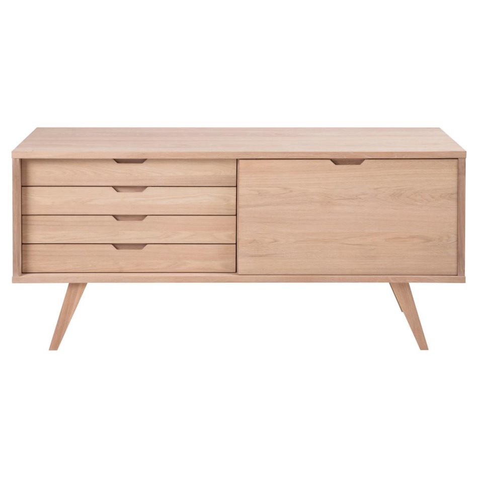 Sideboard Alina, oak veneer, H72x160x45cm