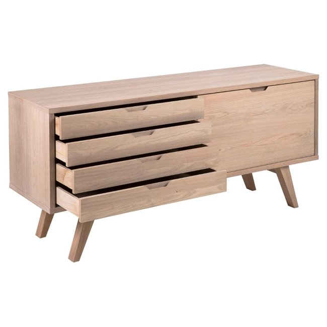 Sideboard Alina, oak veneer, H72x160x45cm