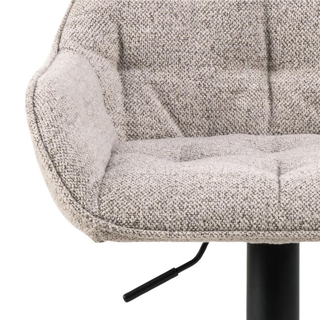 Bar stool Arook, set of 2 pcs, beige, H109x52x52cm, seat height 63-84cm