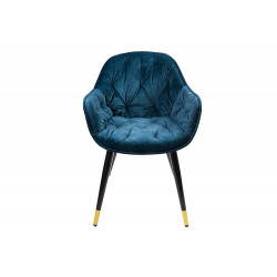 Chair Saronno, teal, 58x63x81cm, seat height 46cm