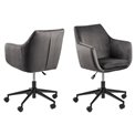 Office chair Aron, dark grey, H91x58x58cm, seat height 44-54cm