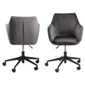 Office chair Aron, dark grey, H91x58x58cm, seat height 44-54cm