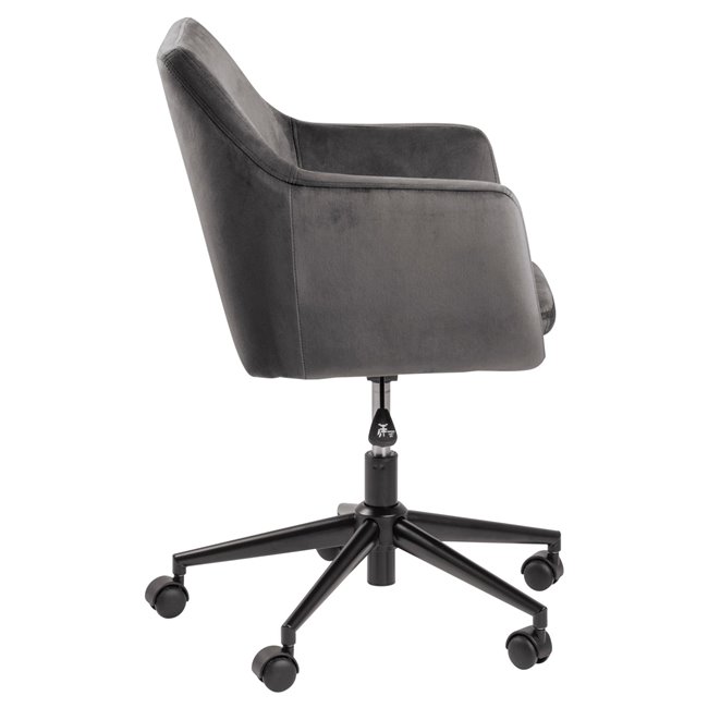 Office chair Aron, dark grey, H91x58x58cm, seat height 44-54cm