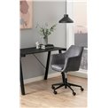 Office chair Aron, dark grey, H91x58x58cm, seat height 44-54cm