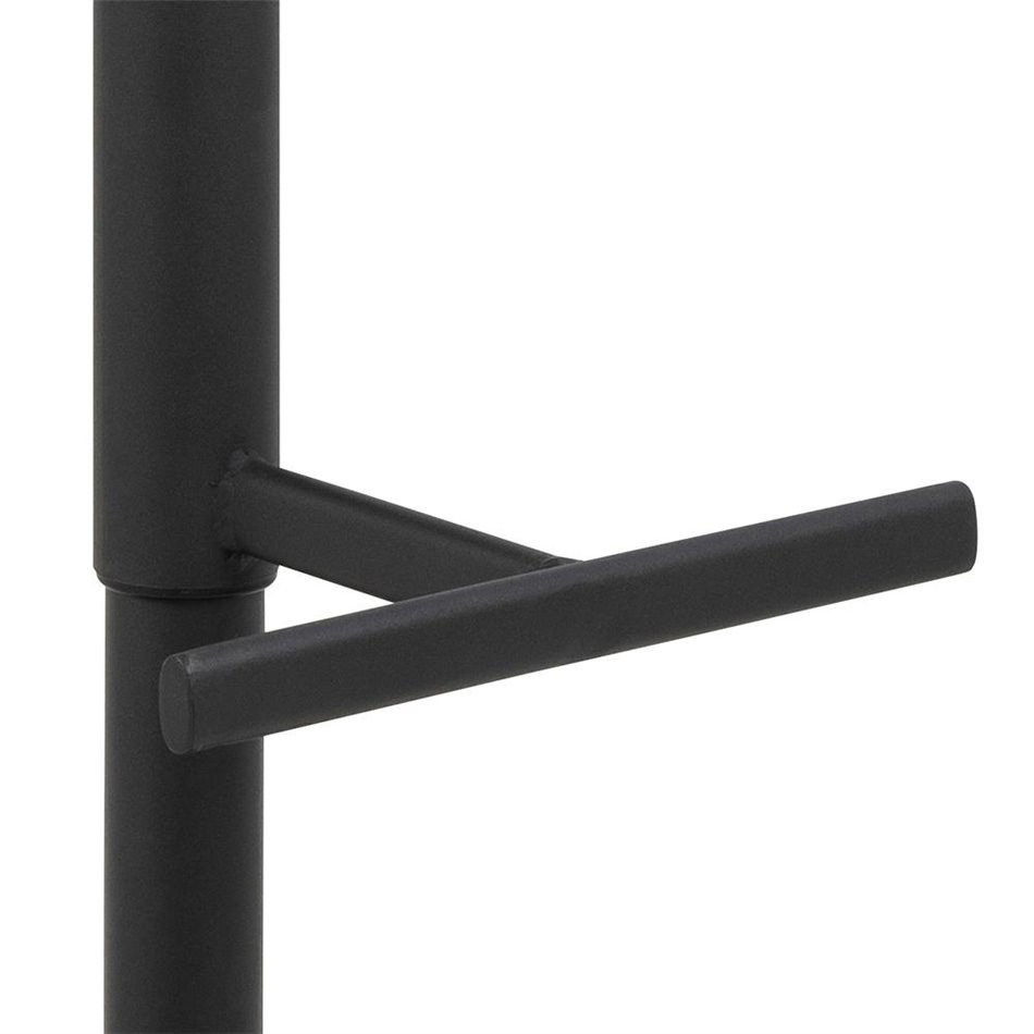 Bar stool Aisa, set of 2 pcs, anthracite, H95x47x52.5cm, seat height 65-86cm