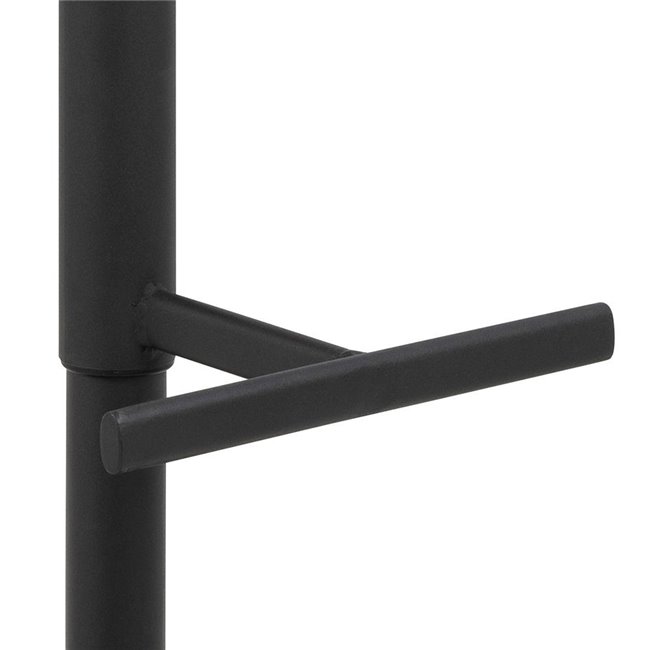 Bar stool Aisa, set of 2 pcs, anthracite, H95x47x52.5cm, seat height 65-86cm