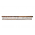 Decor I am the boss, wood/steel, 25.5x3.5x3cm