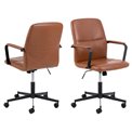 Office chair Alora, brown, H90x57x60cm, seat height 43-53cm