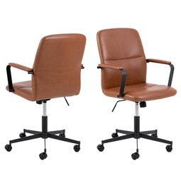 Office chair Alora, brown, H90x57x60cm, seat height 43-53cm
