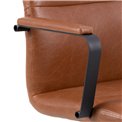 Office chair Alora, brown, H90x57x60cm, seat height 43-53cm