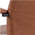Office chair Alora, brown, H90x57x60cm, seat height 43-53cm