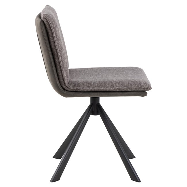 Dining chair Alfynn, grey-brown, H85x47x59cm, seat height 50cm