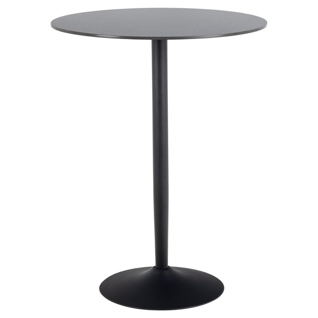 Bar table Alto, must, D80cm, H105 cm