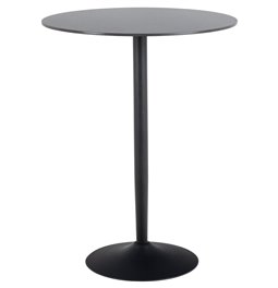 Bar table Alto, must, D80cm, H105 cm