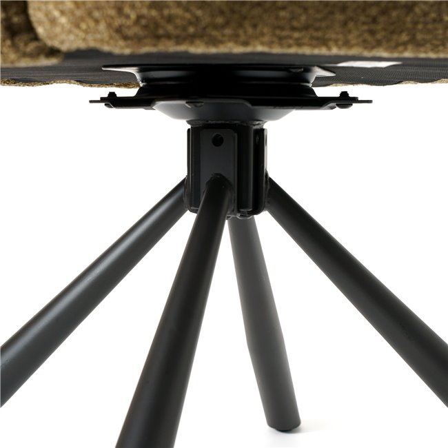 Кресло Arringo, серо-коричневое, вращающееся на 180, 95x63x57cm, высота сиденья 50cm