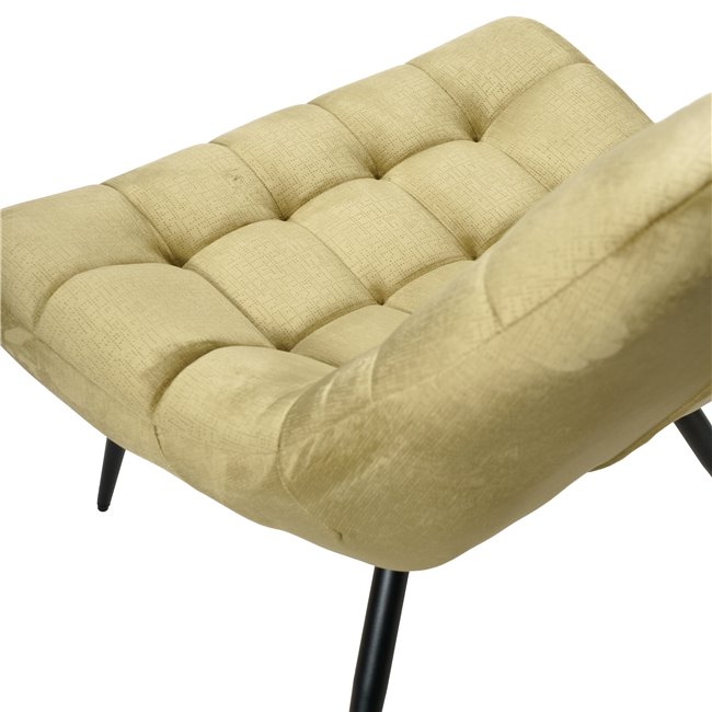 Armchair Oberwart, gold, 83x47x77cm