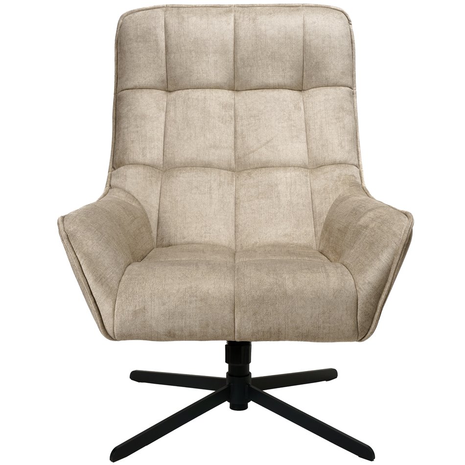 Armchair Oberwald with ottoman, beige,  98x42x73cm