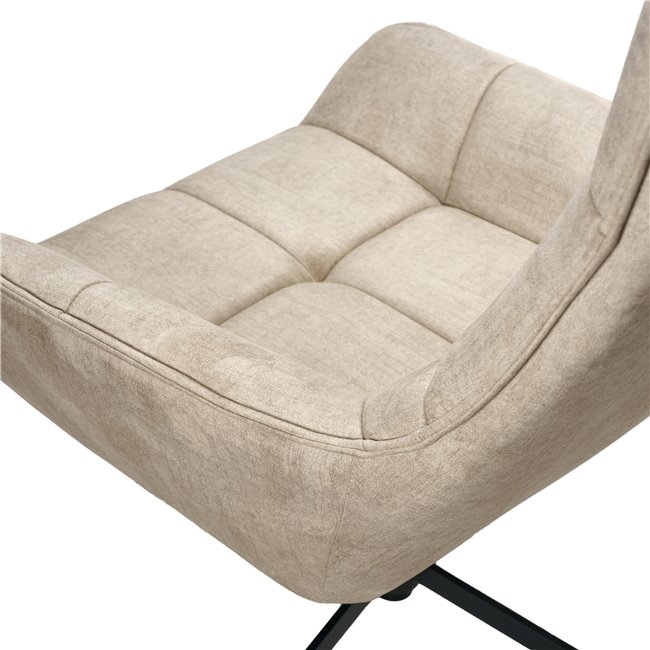 Armchair Oberwald with ottoman, beige,  98x42x73cm