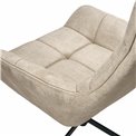 Armchair Oberwald with ottoman, beige,  98x42x73cm