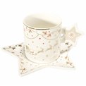 Cup and saucer CHRISTMAS LIGHTS, porcelain, 175 ml