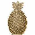 Tray Pineapple, aluminium, golden, 23.7x13.9cm