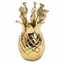 Picks set 6 Pineapple, H12.7 D5.7cm