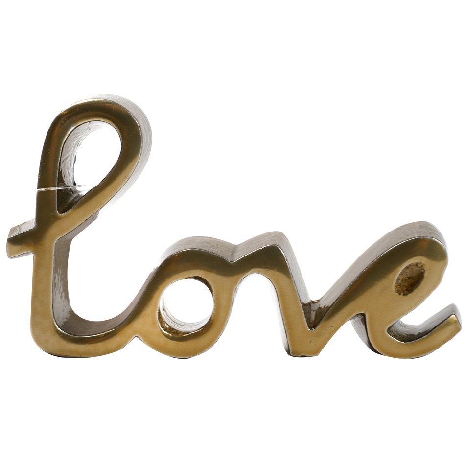 Decor Love, aluminium, 13x2xH7cm