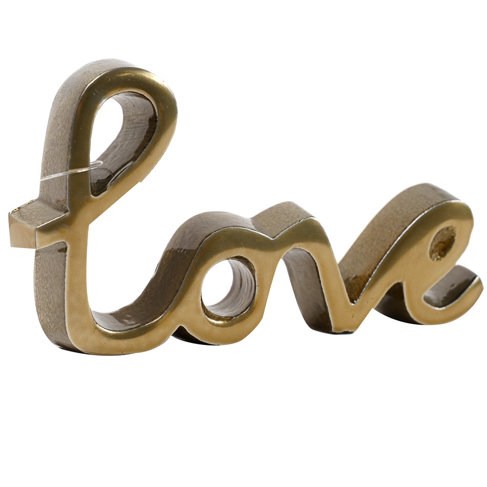 Decor Love, aluminium, 13x2xH7cm