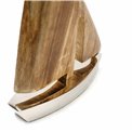 Decor Sail boat, wooden/aluminium, 18x5.5xH35cm
