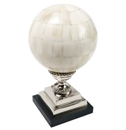 Decorative Bone ball, aluminium, 15x15xH25cm