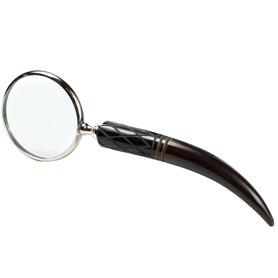 Brass MAG 3 NKL w/horn handle, 19.5x7.5x2cm