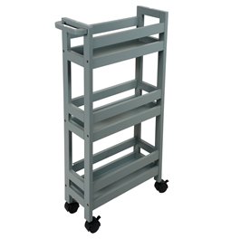 Wheels trolley Beton, 3 stores, H75X40x15cm