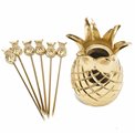Picks set 6 Pineapple, H12.7 D5.7cm